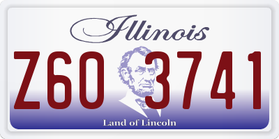 IL license plate Z603741