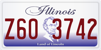 IL license plate Z603742