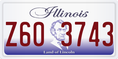 IL license plate Z603743