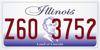 IL license plate Z603752