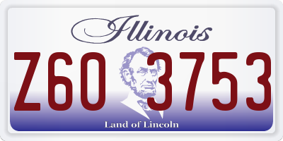 IL license plate Z603753