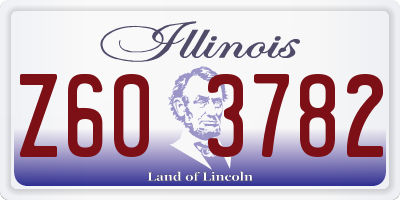 IL license plate Z603782
