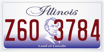 IL license plate Z603784