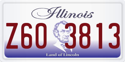 IL license plate Z603813