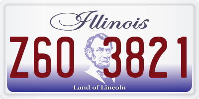 IL license plate Z603821