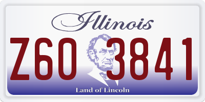 IL license plate Z603841