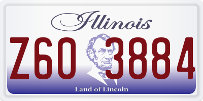 IL license plate Z603884