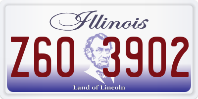 IL license plate Z603902