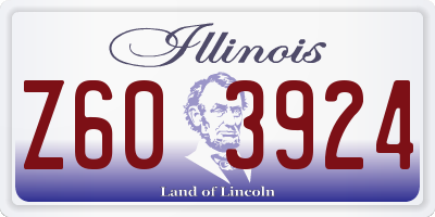 IL license plate Z603924