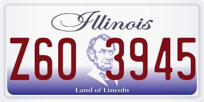 IL license plate Z603945