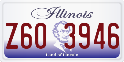 IL license plate Z603946