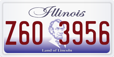 IL license plate Z603956