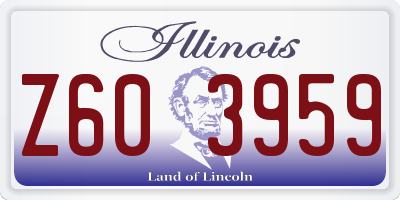 IL license plate Z603959