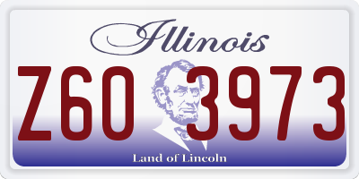 IL license plate Z603973