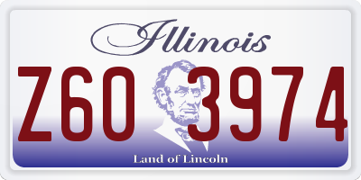 IL license plate Z603974