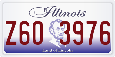 IL license plate Z603976