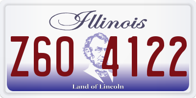 IL license plate Z604122