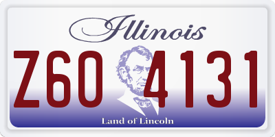 IL license plate Z604131