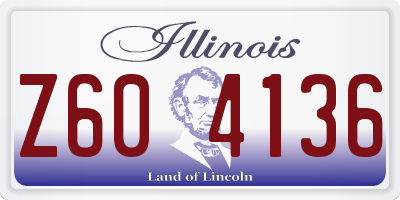 IL license plate Z604136
