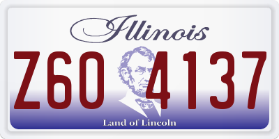 IL license plate Z604137