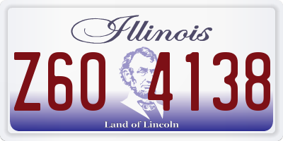 IL license plate Z604138