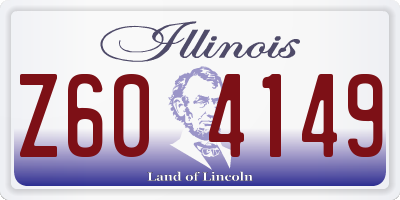 IL license plate Z604149