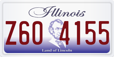 IL license plate Z604155