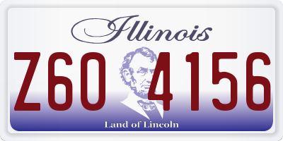 IL license plate Z604156
