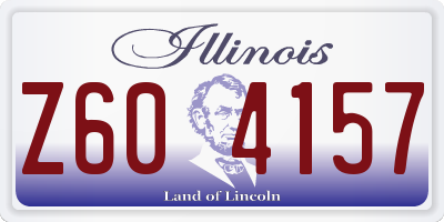 IL license plate Z604157