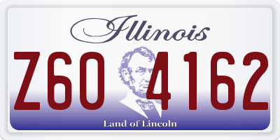 IL license plate Z604162