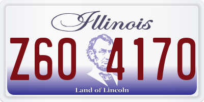 IL license plate Z604170