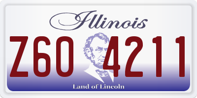 IL license plate Z604211
