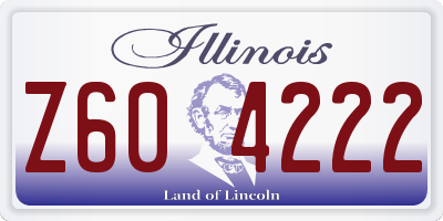 IL license plate Z604222