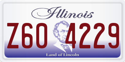 IL license plate Z604229