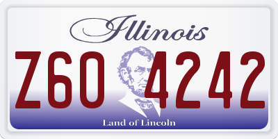 IL license plate Z604242