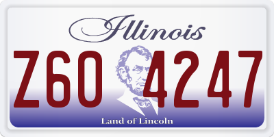 IL license plate Z604247