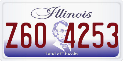 IL license plate Z604253