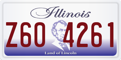IL license plate Z604261