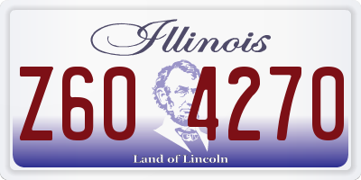 IL license plate Z604270