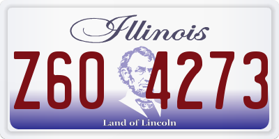 IL license plate Z604273