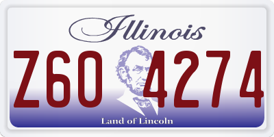IL license plate Z604274