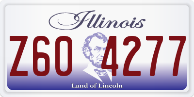 IL license plate Z604277