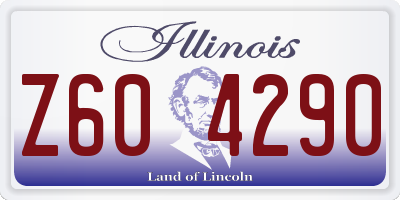 IL license plate Z604290