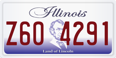 IL license plate Z604291