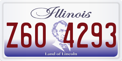 IL license plate Z604293
