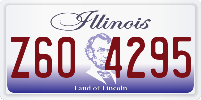 IL license plate Z604295