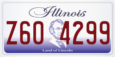 IL license plate Z604299