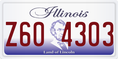 IL license plate Z604303