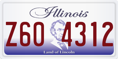 IL license plate Z604312