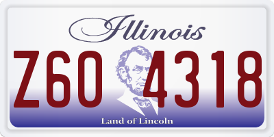 IL license plate Z604318